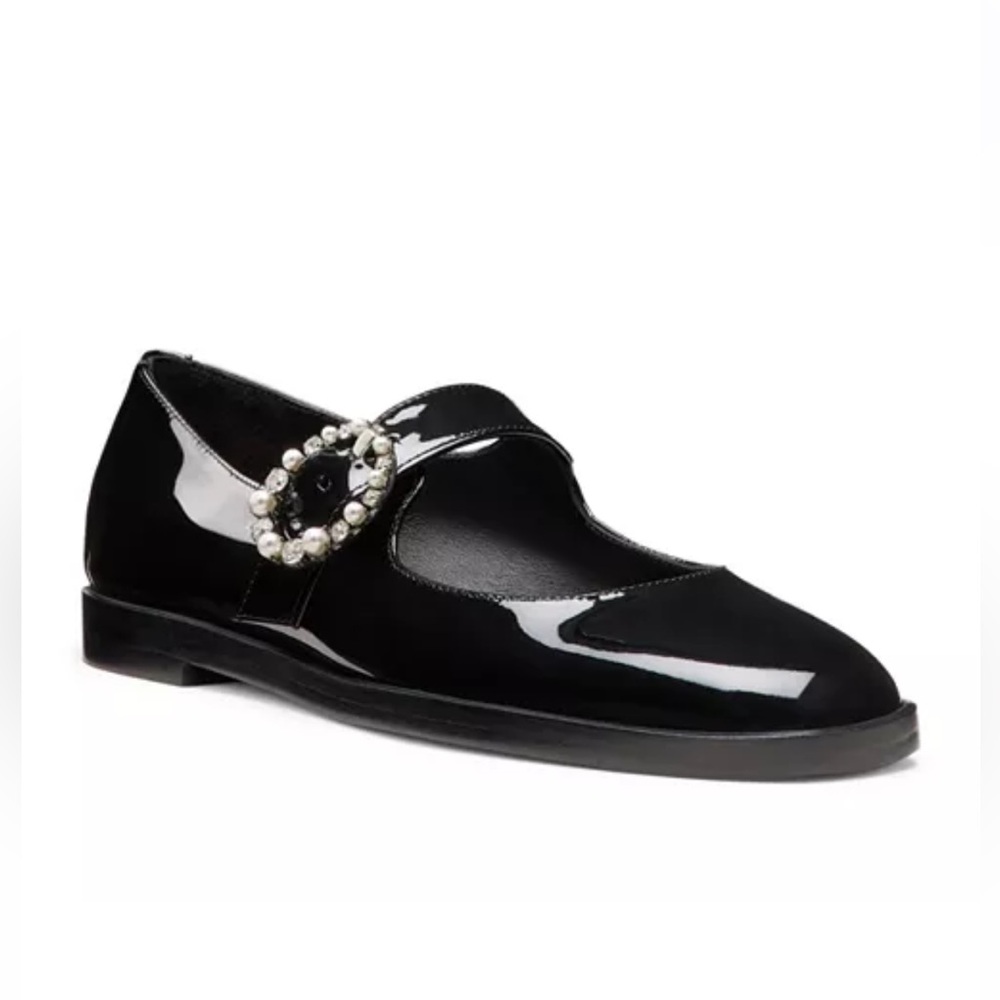Stuart Weitzman Loralei Crystal Mary Jane Flats